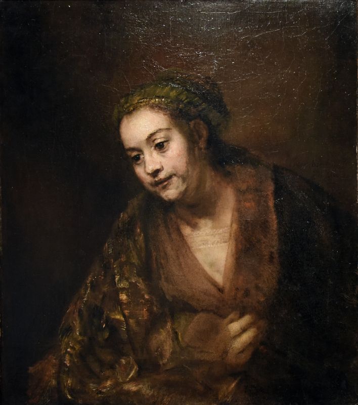 Rembrandt 1650s Hendrickje Stoffels From New York Metropolitan Museum Of Art At New York Met Breuer Unfinished